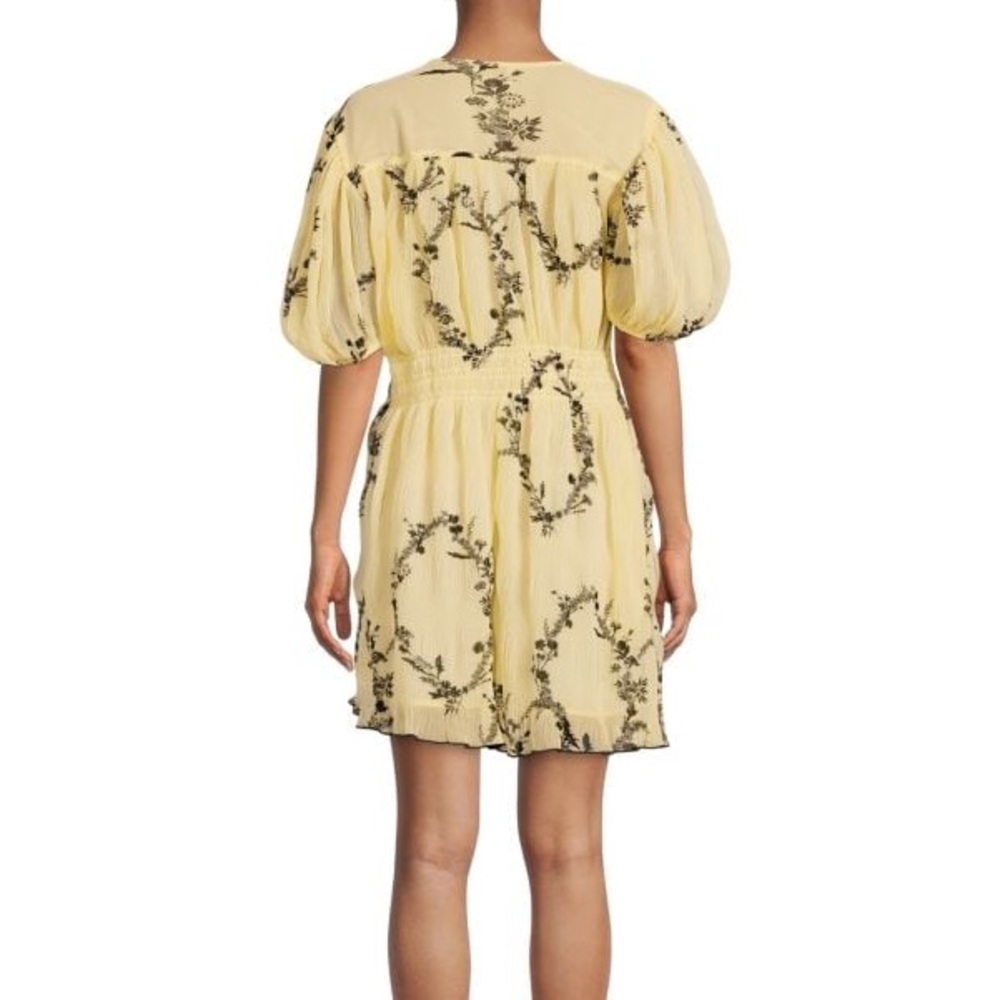GANNI Pleated Georgette Smock Dress - Picture 8 of 10